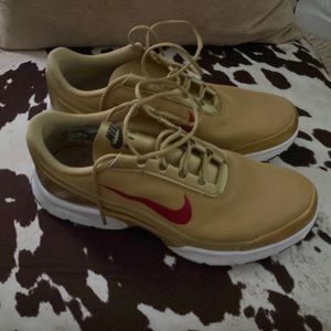 Red and gold Nike